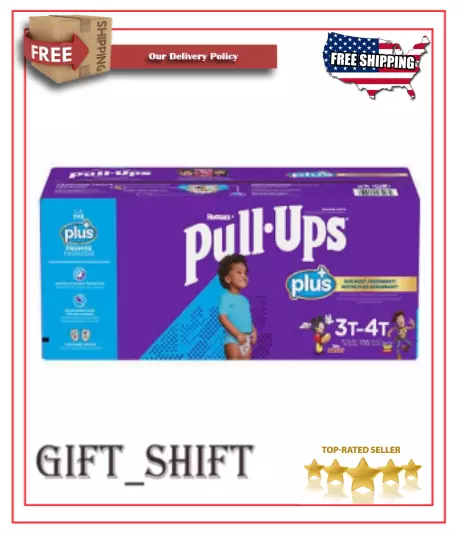GENUINE-HUGGIES PULL UPS Training Pants For Boys Size 3T - 4T (116 Total)  $53.84 - PicClick