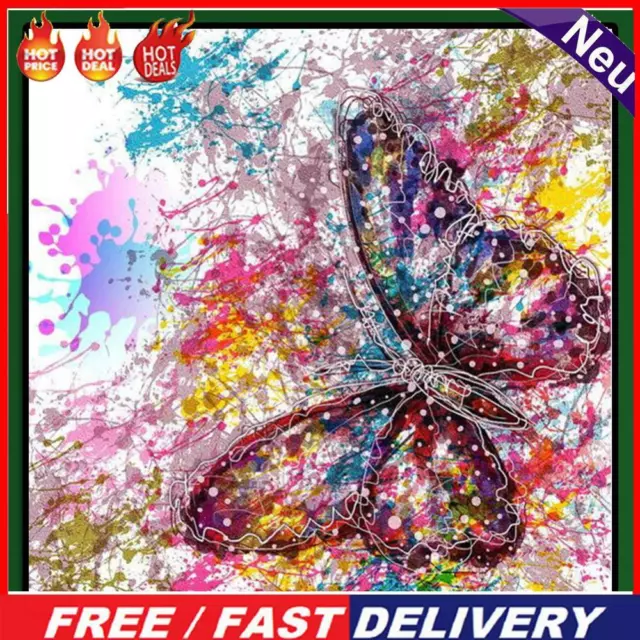 Butterfly 5D Full Drill Diamond Painting Embroidery DIY Cross Stitch Decor