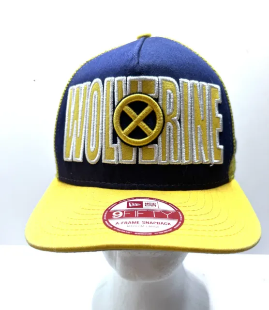 New Era Wolverine 9fifty A-Frame Snapback Hat Adjustable Cap Marvel X-Men