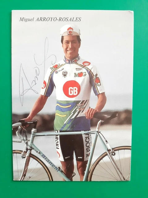 CYCLISME CARTE CYCLISTE MIGUEL ARROYO ROSALES quipe MG ISOGLASS