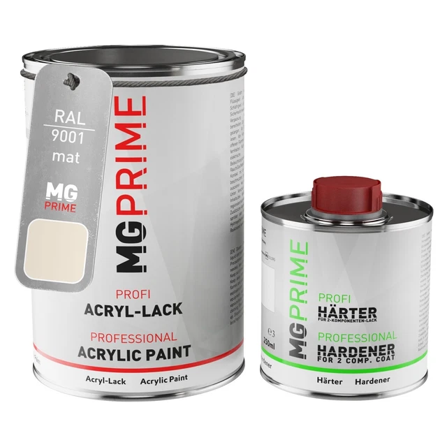Ipixline Kit Retouche Peinture Carrosserie Voiture - Pot Peinture Auto 1000 Ml, Vernis 2k 670 Ml