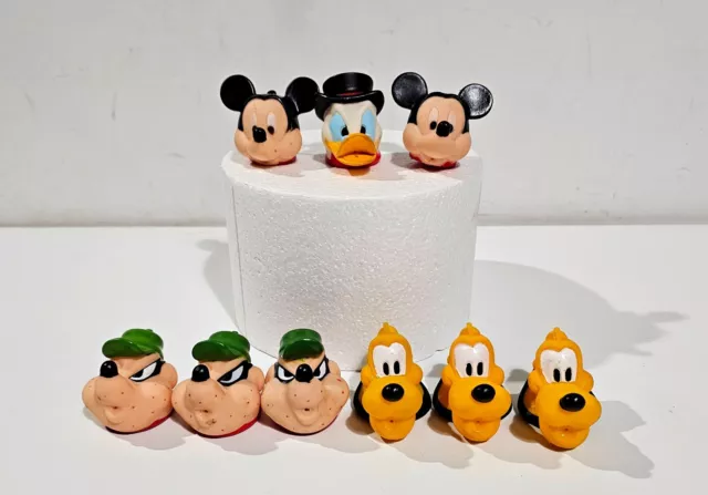 Le Mascotte Disney - Lotto Di 9 Mascotte By Patatine San Carlo Junior - 1999