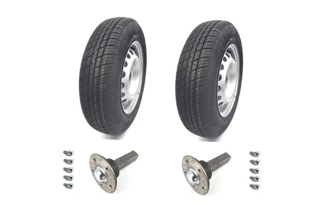 Quad Remorque Kit Anhängerbausatz Roues Laufstummel Boulons 5x112 155/80R13