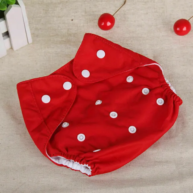 Baby Cloth Diaper Reusable Washable Adjustable Pocket Waterproof Nappy 1+5pcs 12