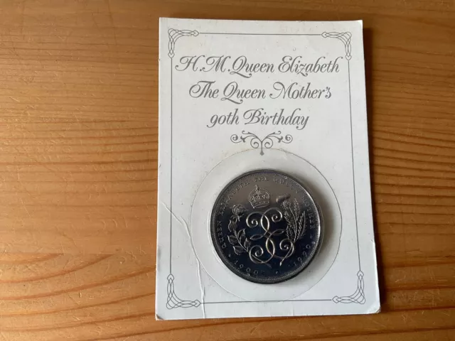 Royal Mint 1990 Elizabeth II £5 Queen Mother’s 90th Birthday Commemorative Crown