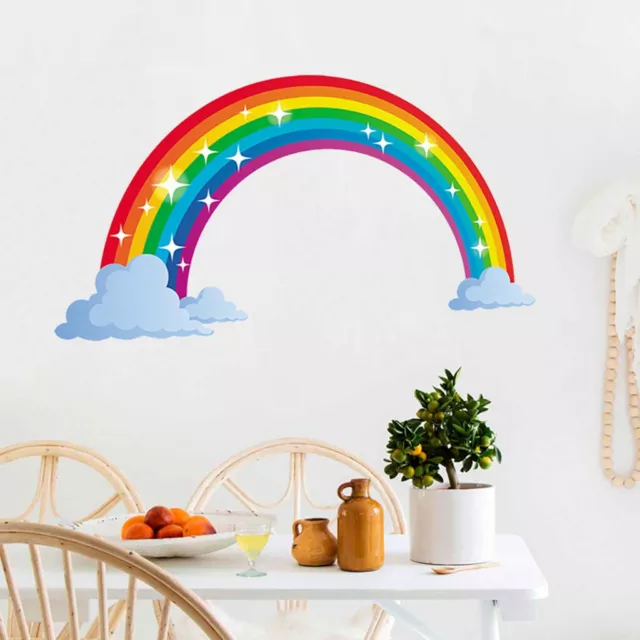 Large Dreamy Rainbow Wall Art Sticker Kids Boys Girls Bedroom Decor Stickers