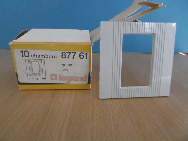 Lot De 2 Plaques Simple Legrand Chambord - Occasion En Bon état - Pour électricité