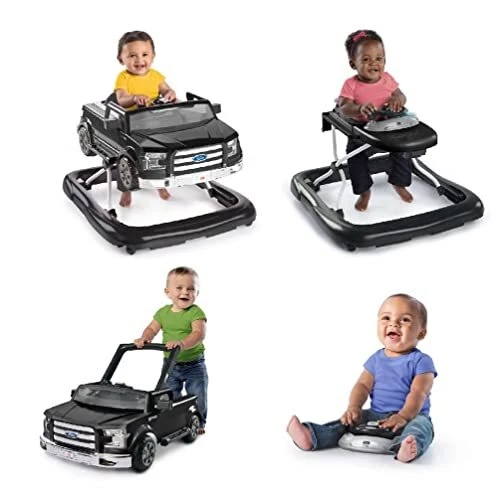 Bright Starts Ways to Play Walker™ - Ford F-150 Agate Black 4-in-1 Walker Age...