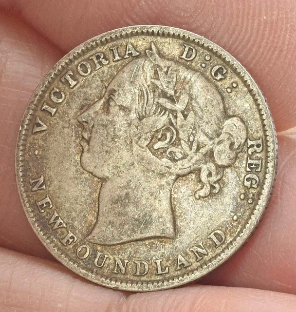 Raw 1894 Canada Newfoundland 20 cent piece choice old date