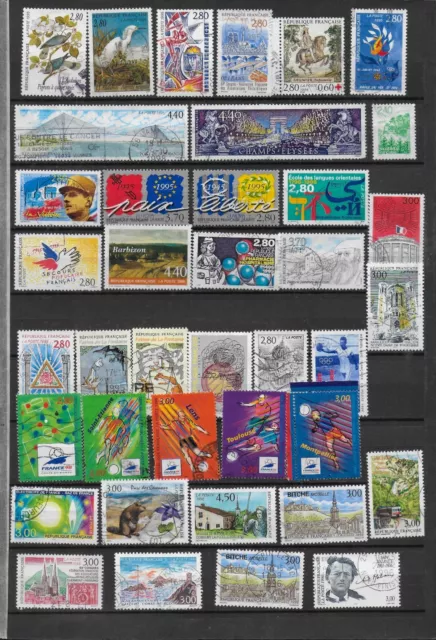 France postage stamps selection 1990's used 40v