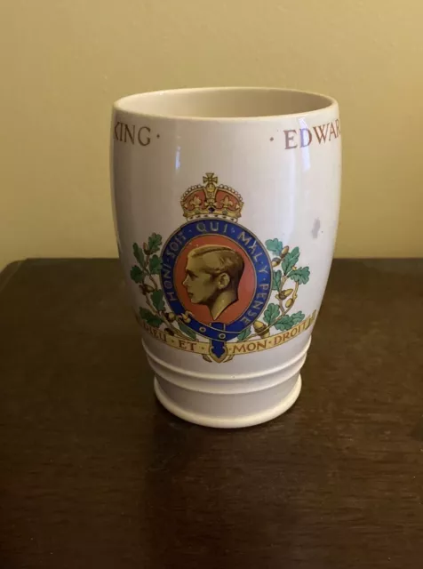 Collectible King Edward V111 Coronation May 1937. Copeland Spode Ceramic Beaker