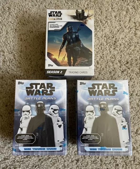 Topps Star Wars Battle Plans Blaster Box (2) And Mandatory an Season 2 Blaster