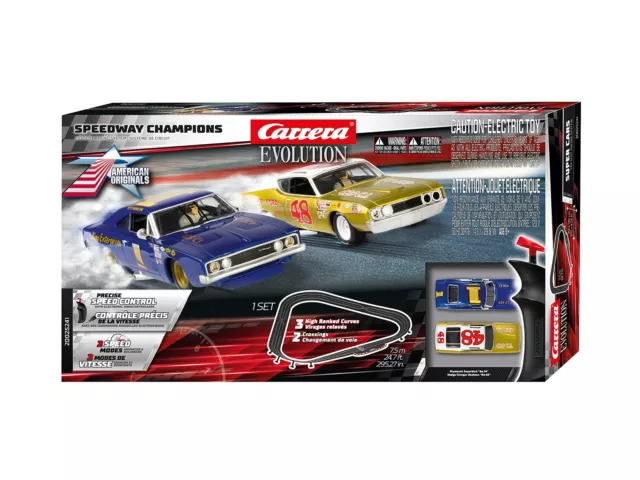 Carrera Evolution 20025241 Speedway Champions 1:32 Scale Slot Car Racing Track