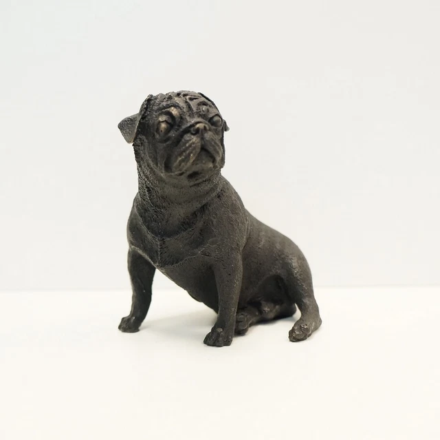 Estatua Perro Buldog Fauna Art Deco Estilo Art Nouveau Estilo Bronce sólido