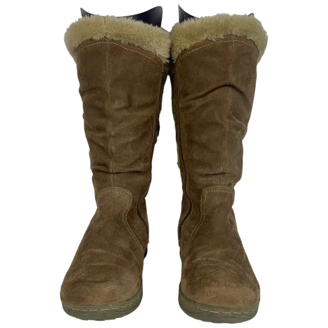 BARETRAPS TALL BROWN Boots SHANIA Shearling Lining Women s Size 9 Zipper 29.99 PicClick