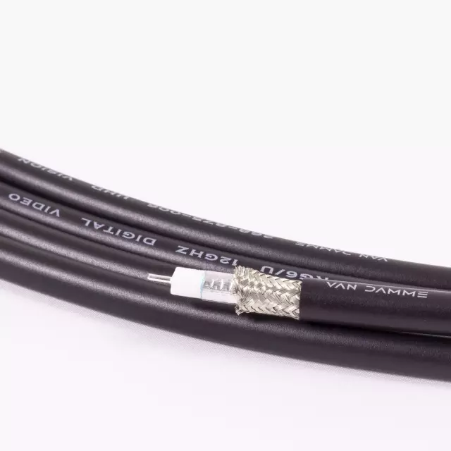 Van Damme 12G 75ohm Coax - Enhanced UHD - RG6 Style Solid Core