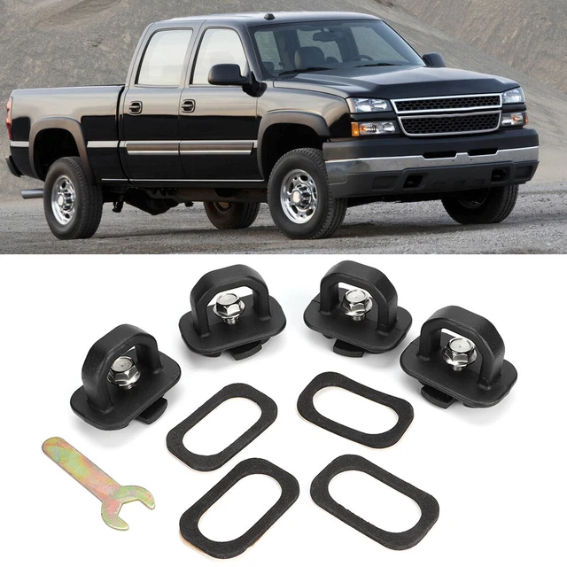 Heiß 4pcs Tie Down LKW Bett Cargo Seite Haken Für Silverado