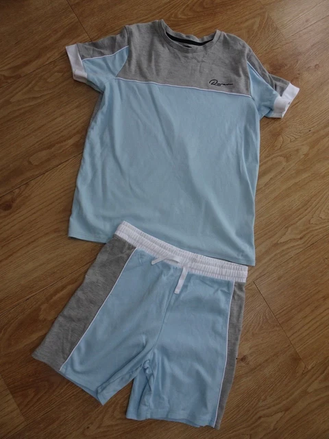 RIVER ISLAND boys 2 pack shorts & t shirt set AGE 11 - 12 YEARS excellent