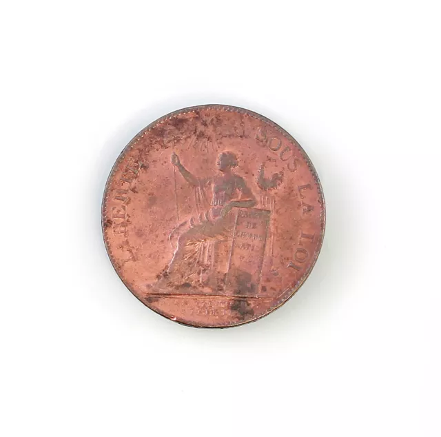 9108005 Münze/Medaille 2 Sols Frankreich Monneron 1791