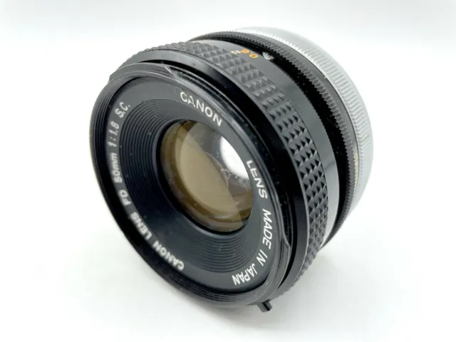 Choice of Canon 50mm f/1.8, f/1.4, f/3.5 Breech or Bayonet FD-Mount - AS IS