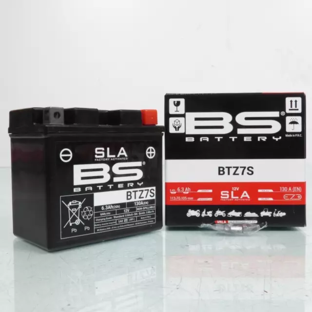 Batterie SLA BS Battery pour Scooter Sym 50 Jet sport X 2006 à 2013 YTZ7-S / 12V