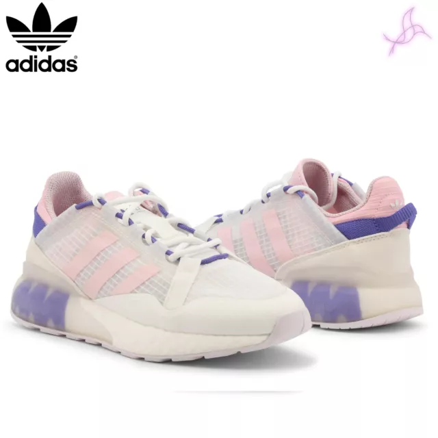 Baskets Adidas ZX2K-Boost-Pure Femme Blanc 122008 Original Neuf