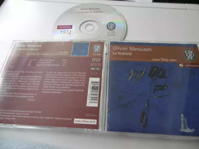 Olivier Messiaen La Nativite Louis Thiry Album CD Calliope 2004