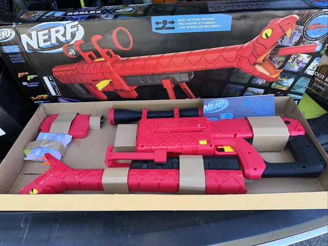 Nerf Roblox Zombie Attack: Viper Strike Nerf Sniper-Inspired Blaster With Scope