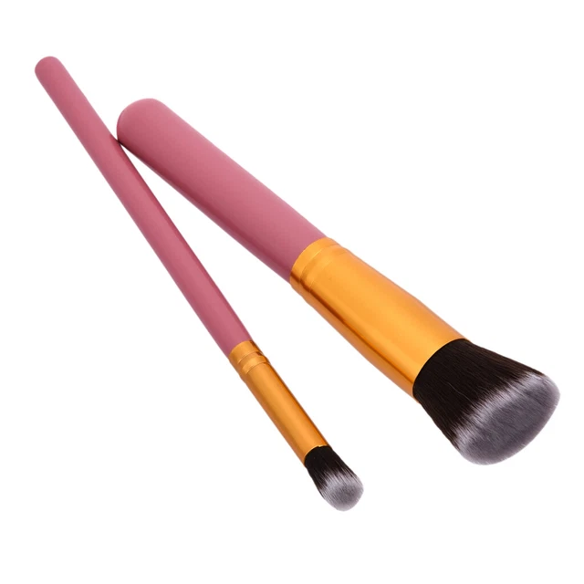 Stück Makeup Powder Foundation Lidschattenpinsel Set Pink Und Gold