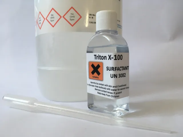 Triton X-100 (Octoxinol 9)SURFACTANT-Lab Grade Wetting Agent, Vinyl Cleaner-50ml 3