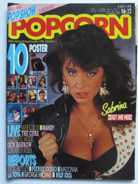 Popcorn 12/1987 – Sabrina, Samantha Fox, T’pau, Rick Astley, Depeche Mode, Cure