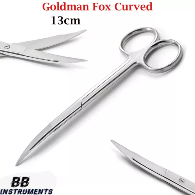 Goldmann Fox Schere gerade 13 cm Zahnfleisch Dental chirurgisch OP Micro schere