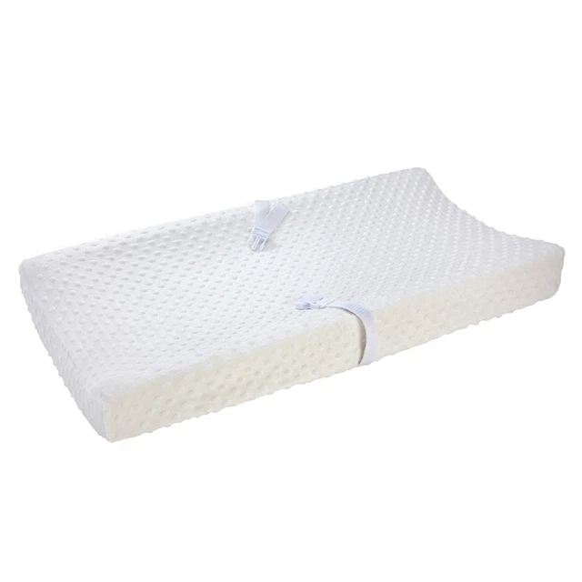 Carter's Changing Pad Cover Plush Velboa Bubble Dot - Ecru