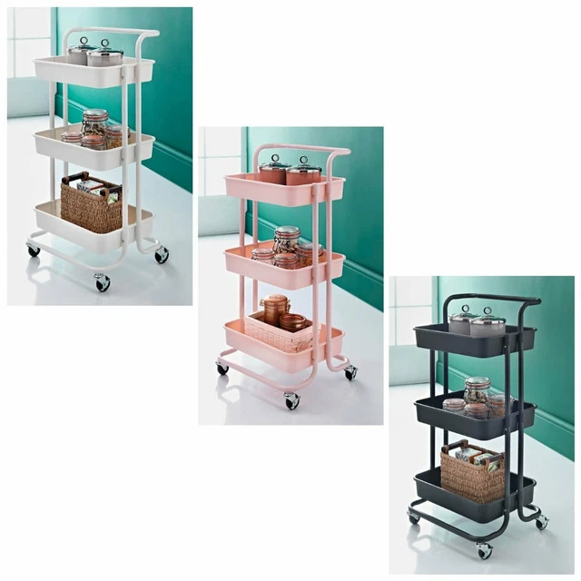 MOBEL 3 TIER MultiPurpose Trolley Caddy with Wheels EUR 41,51