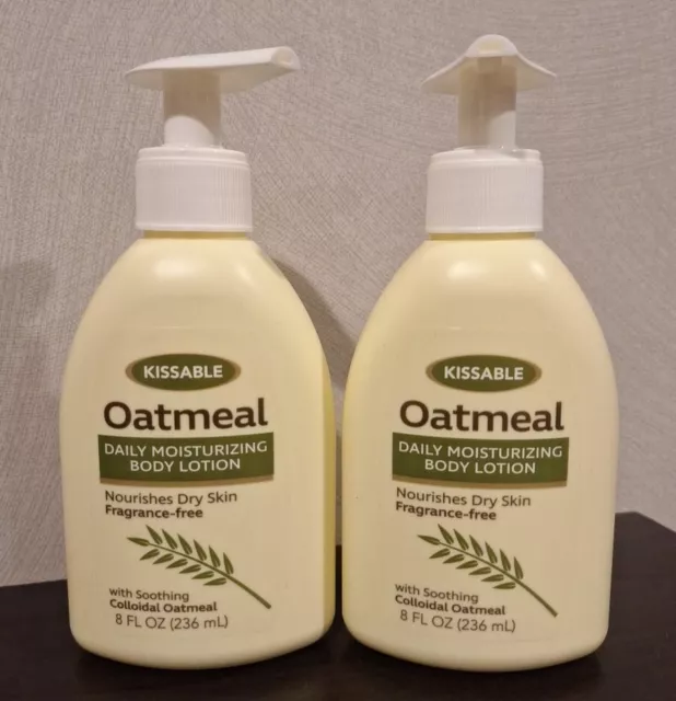 NEW* 2 Oatmeal Daily Moisturizing Body Lotion 8 fl Oz Nourishes Dry Skin