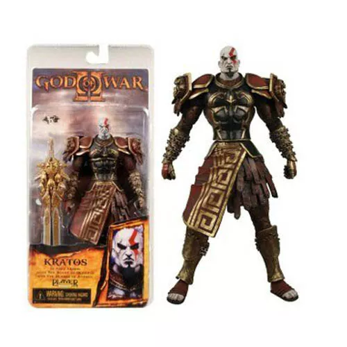 NECA God of War 2 II Kratos In Ares Armor W Blades 7" PVC Action Figure Toy