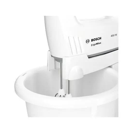 Bosch MFQ36490 Handrührgerät Standmixer Handmixer-Set Ergomixx 450 Watt Weiß 3