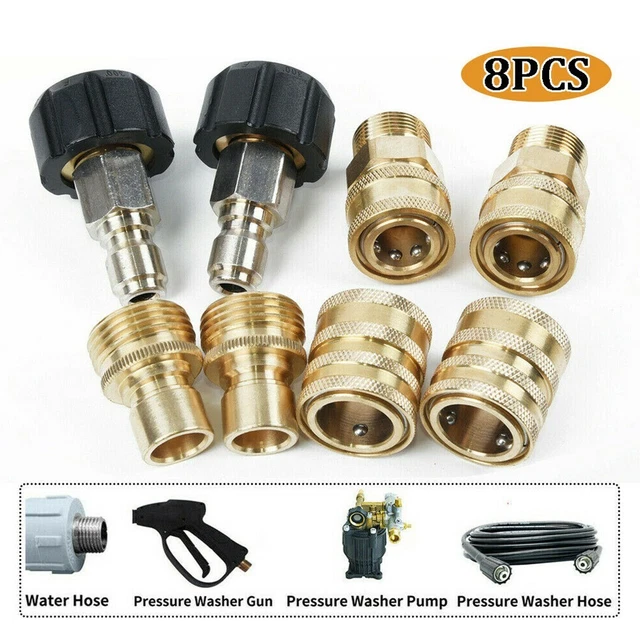 8xpressure Rondelle Adaptateur Lot Rapide Brancher Accessoire for Puissance