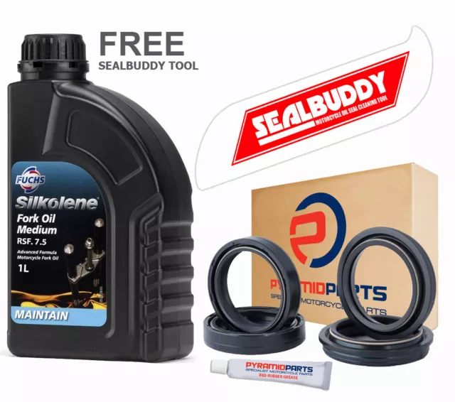 Fork Seals Dust Seals & Silkolene Oil & Free Tool for KTM XC SXF SX SMR EXC Duke