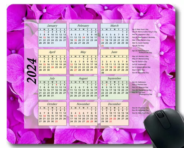 2025 CALENDAR OFFICE Mouse Pad Animal Cat Poor Mouse Pads for Computers
