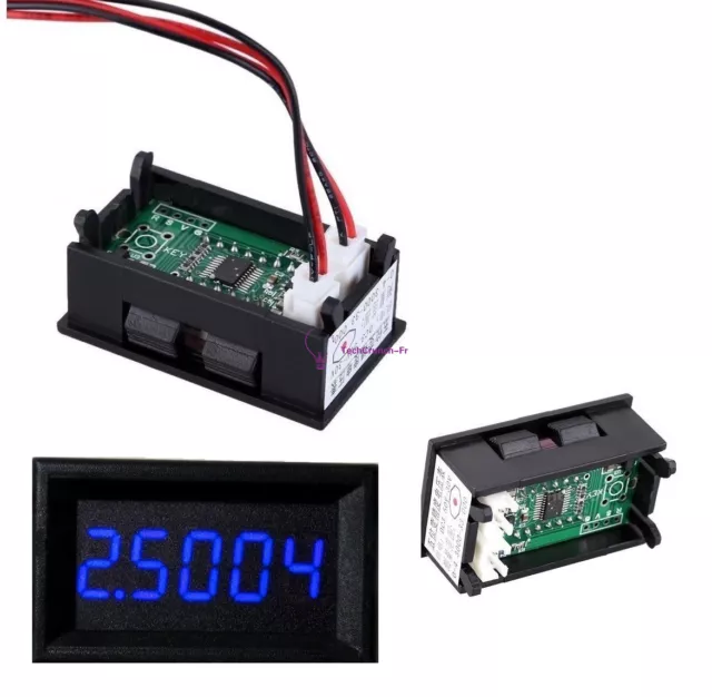 LED Blue  5 Digit DC 0-4.3000-33.000V Digital Voltmeter Voltage Meter Car Panel