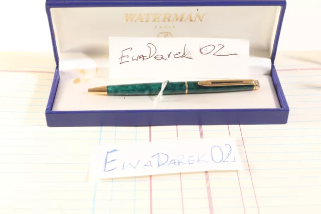 Waterman Hemisphere Ballpoint, Green Marble, GT, Look