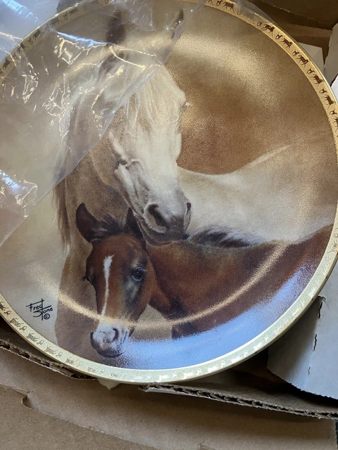 Fred Stone Horse Plate: "Arabian Mare and Foal"  Limited Certificate