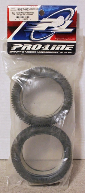 Proline 9027-02 Bow Tie M3 Dirt Race Tires Fits 1:8  Buggy With V3 Wheels