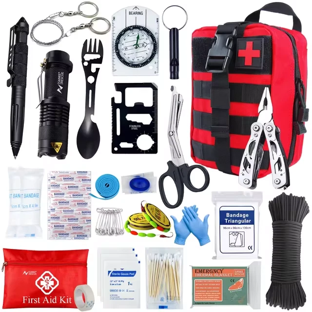 Survie Kit Urgence Outils Militaire Camping Tactique Extérieur
