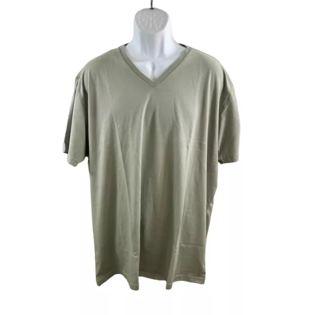 Men's NWB Fresh Clean Threads  V-Neck Tee Shirt - Vintage Green  Size: (2X - Lar