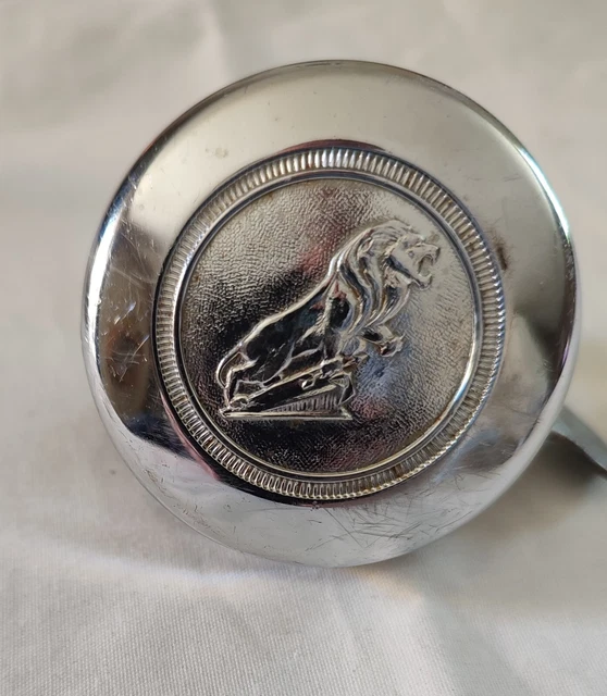 Ancienne Sonnette De Vélo Peugeot – Cuir Marron – Sonnette Rétro Vélo