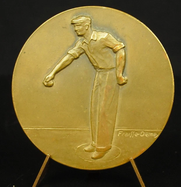 Médaille En Cuivre « La Boule Du Village En Bois De Paris » - Récompense Vintage