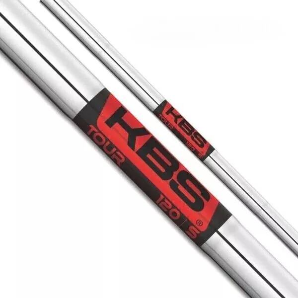 New Uncut KBS Tour 120 S, 4 - PW (7 Shafts) Stiff Flex Steel Shafts