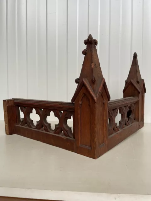 SALE! A Beautiful French Architectural Gothic revival church Crown/finial   oak 2